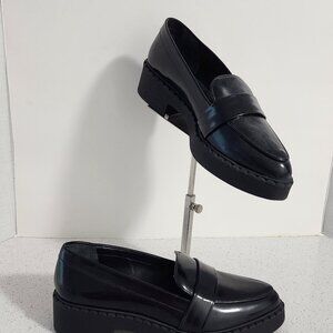 Vince Camuto black penny loafers 6.5